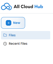 Left navigation showing Files and Recent Files