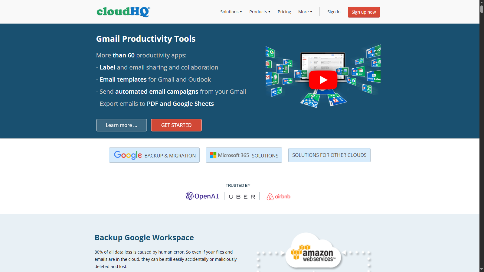 cloudHQ - Best Free Option with No Data Cap