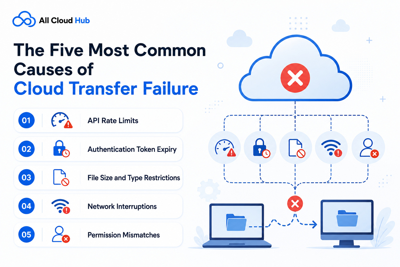 The Five Most Common Causes of Cloud Transfer Failure