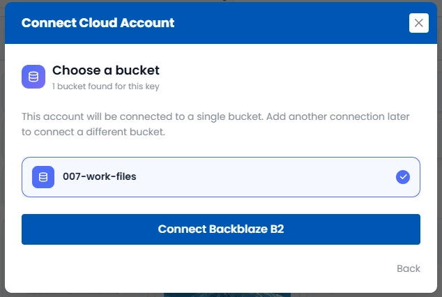 Choose a Bucket