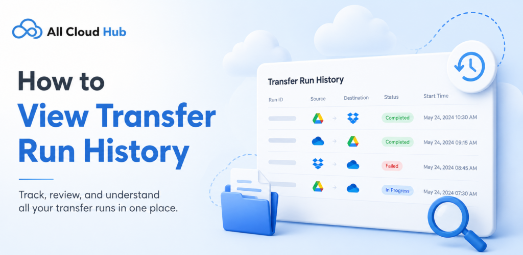 How to View Transfer Run History
