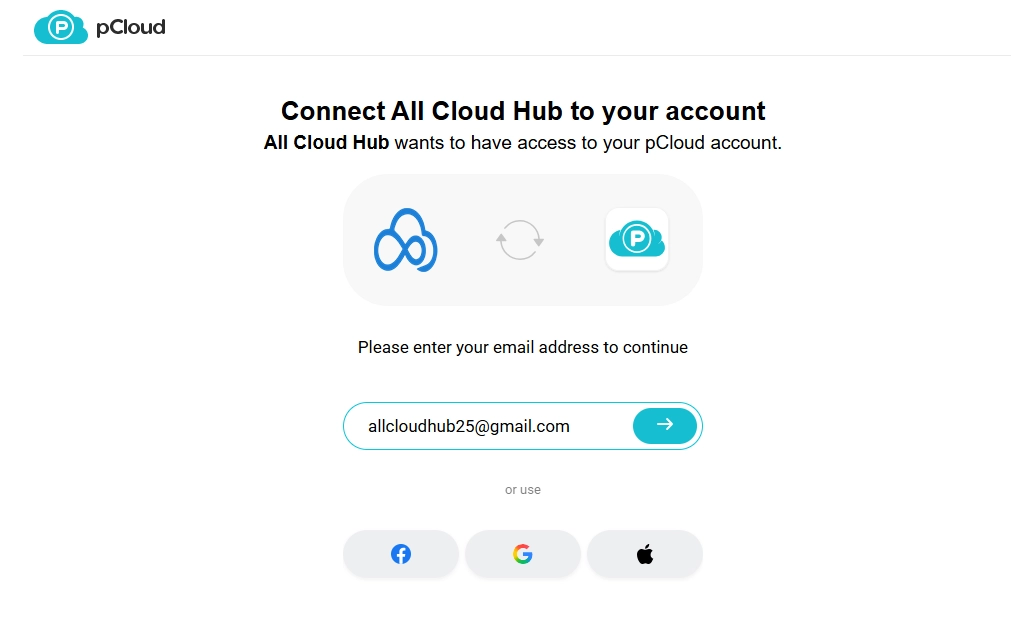 connect account to all cloud hub